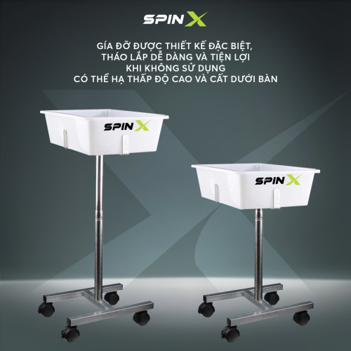 Rổ Đựng Bóng Bàn Có Chân SPINX Chính Hạn - Nhẹ - Lấp Ráp Đơn Giản - Bền Bỉ - Mức Chứa Bóng Siêu Nhiều - Tiện Lợi